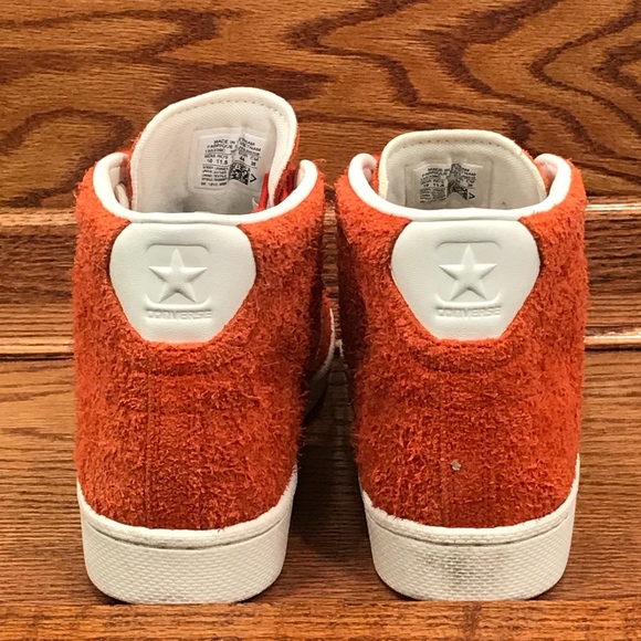 Converse PL 76 Mid Orange Fire Egret Shoes - Picture 5 of 6